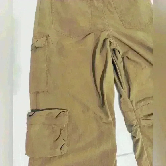 Forever 21 Nylon Baggy Cargo Pants, Women’s Size Small, Khaki - Picture 10 of 13